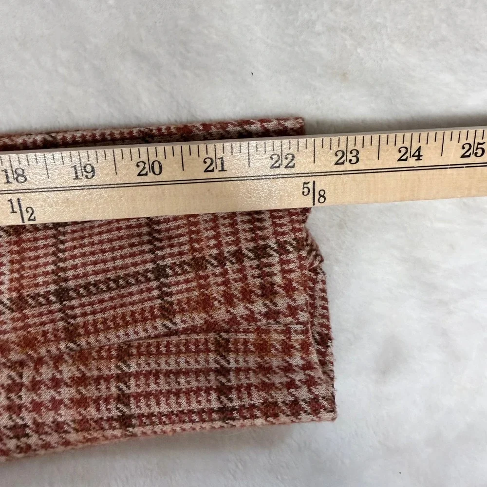 Alex Colman Sportswear Vintage 70s Orange Brown Glen Plaid Wool Blend Blazer